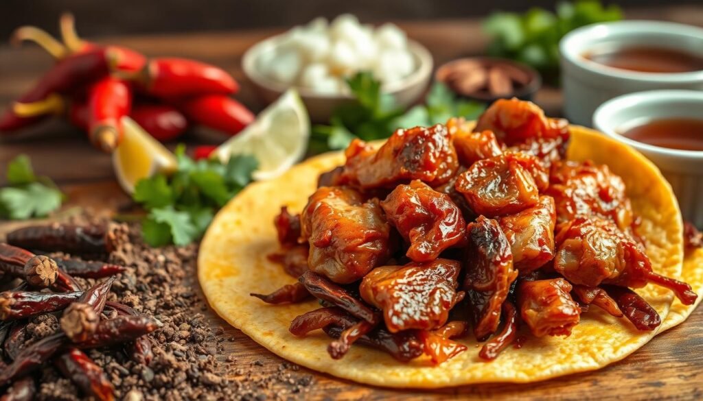 essential ingredients for birria tacos