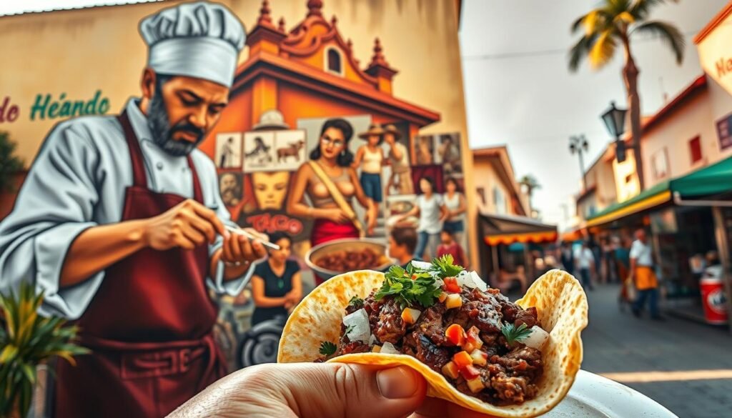 history of taco asada